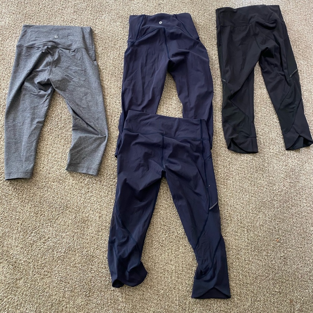 SOLD - Lot of 4 - lululemon - Capri style